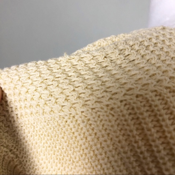 Uniqlo High Twisted Cotton Boat Neck Knit Sweater in 40 Cream Size Medium - Picture 6 of 11